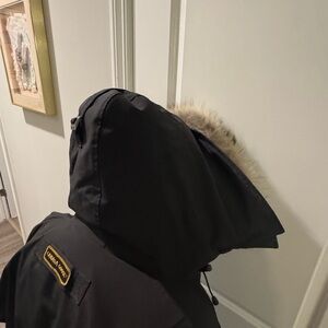 Canada Goose Black Parka with Fur Hood
